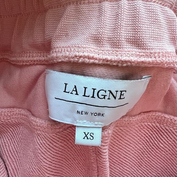 La Ligne Blush Pink French Terry Super Shorts Size XS - Picture 4 of 6